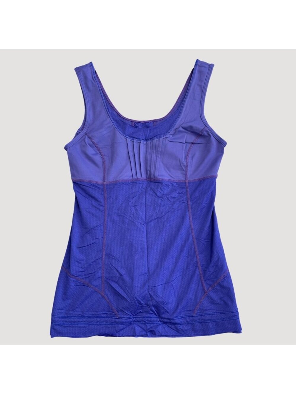 Lululemon Women's 6 Purple Tank Top With Adjustable Hem Drawstring Mesh P0485